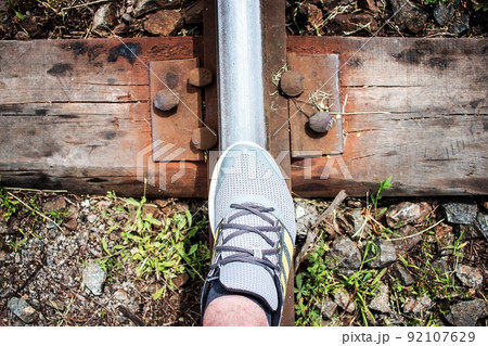 Foot on rails Foot on rails 92107629