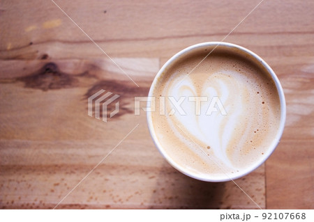 Coffee, pattern on foam. 92107668