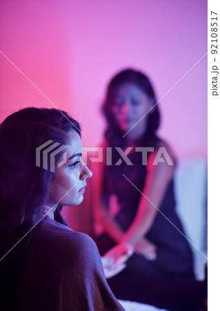 Young Woman Came to Fortune Teller 92108517