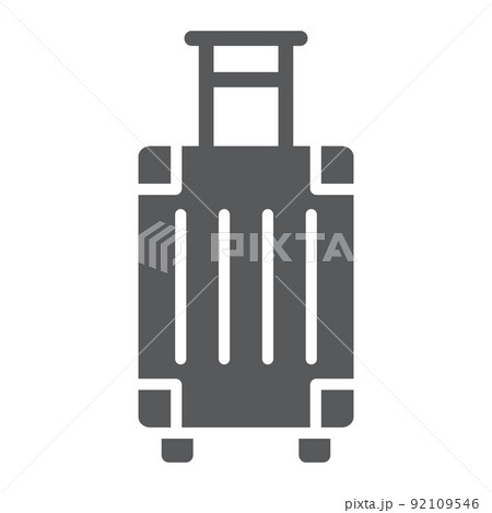 Luggage glyph icon, travel and tourism, travel bag sign vector graphics, a solid pattern on a white background, eps 10. Luggage glyph icon, travel and tourism, travel bag sign vector graphics, a solid pattern on a white background, eps 10. 92109546