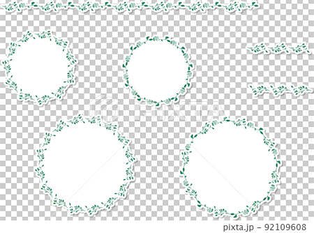 Sticker frame with shadow, line 92109608