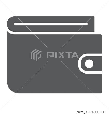 Wallet glyph icon, e commerce and marketing, purse sign vector graphics, a solid pattern on a white background, eps 10. 92110918