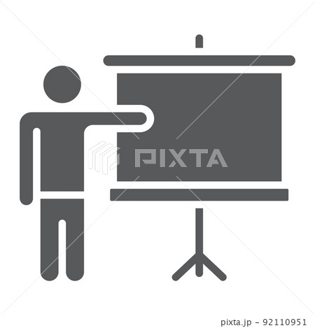 Training glyph icon, e learning and education, presentation sign vector graphics, a solid pattern on a white background, eps 10. Training glyph icon, e learning and education, presentation sign vector graphics, a solid pattern on a white background, eps 10. 92110951