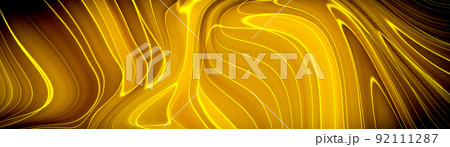 Liquid marbling paint texture background. Fluid painting abstract texture, Intensive color mix wallpaper. 92111287