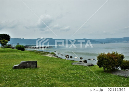 諏訪湖 水辺の公園 諏訪湖 水辺の公園 92111565