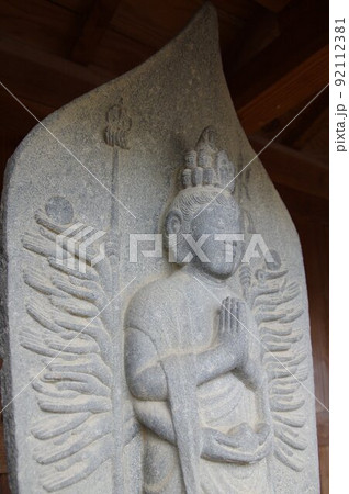 信州　伊那高遠の寺院　建福寺　高遠の名工　守屋貞治の石仏（西国三十三ヶ所観音） 92112381