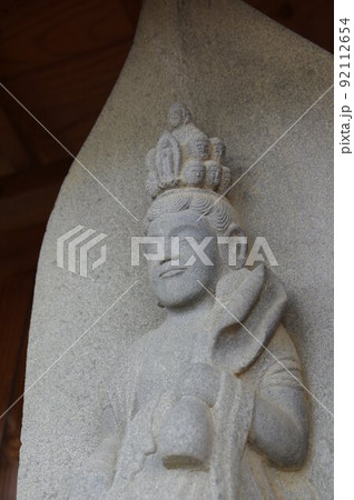 信州　伊那高遠の寺院　建福寺　高遠の名工　守屋貞治の石仏（西国三十三ヶ所観音） 92112654
