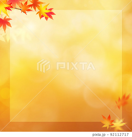 가을 배경 소재 - 스톡일러스트 [92112717] - Pixta