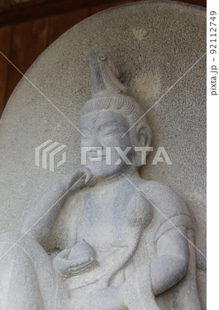 信州　伊那高遠の寺院　建福寺　高遠の名工　守屋貞治の石仏（西国三十三ヶ所観音） 92112749