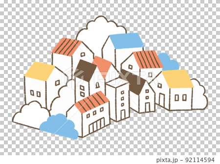 Dense residential area_color 92114594