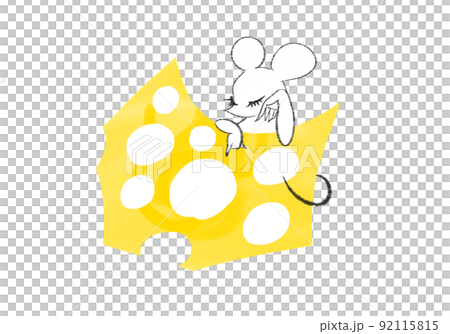 White rat riding cheese White rat riding cheese 92115815