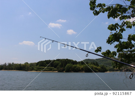 青野ダム 千丈寺湖 湖畔の景観 青野ダム 千丈寺湖 湖畔の景観 92115867