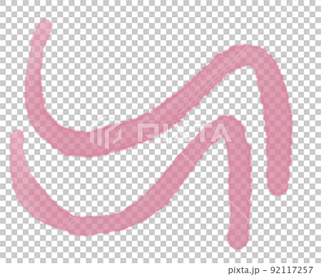 Transparent watercolor brush shape pastel element illiustration Transparent watercolor brush shape pastel element illiustration 92117257