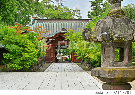 最勝院　真言宗智山派 　 新仁王門　参道　　 弘前市 92117789