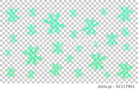 Pixel art_snowflake pattern (yellowish green) Pixel art_snowflake pattern (yellowish green) 92117961