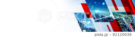 テクノロジーイメージ　バナー・広告向け横長ビジュアルテンプレート 92120036