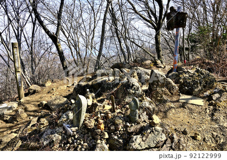 丹沢の仏果山山頂の三角点 丹沢の仏果山山頂の三角点 92122999