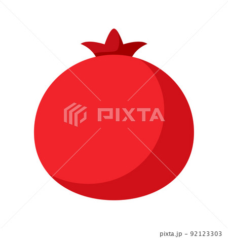 Pomegranate isolated on white background 92123303