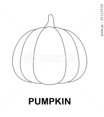 Coloring page with Pumpkin for kids Coloring page with Pumpkin for kids 92123539