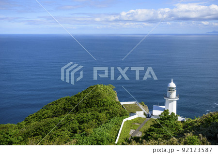地球岬 素晴らしい室蘭の海を望む 地球岬 素晴らしい室蘭の海を望む 92123587