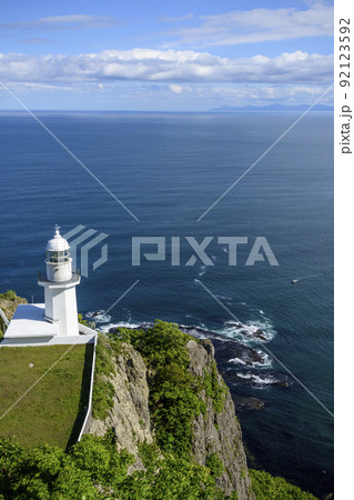 地球岬 素晴らしい室蘭の海を望む 地球岬 素晴らしい室蘭の海を望む 92123592