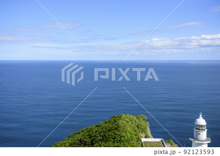 地球岬 素晴らしい室蘭の海を望む 地球岬 素晴らしい室蘭の海を望む 92123593
