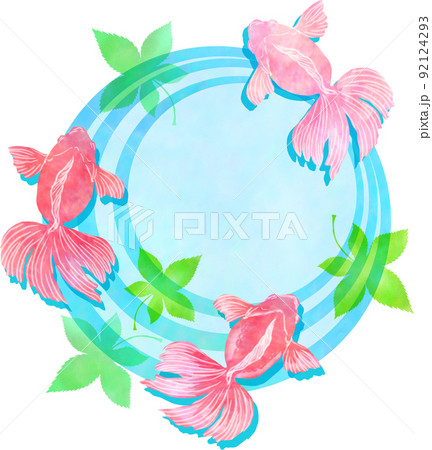 金魚と紅葉と波紋 92124293