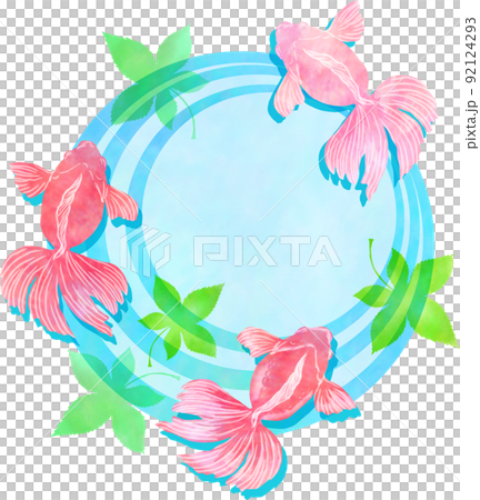 金魚と紅葉と波紋 92124293