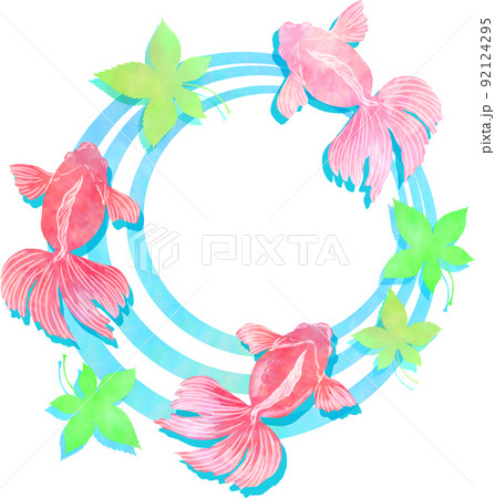 金魚と紅葉と波紋 92124295