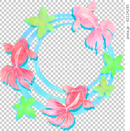 金魚と紅葉と波紋 92124295