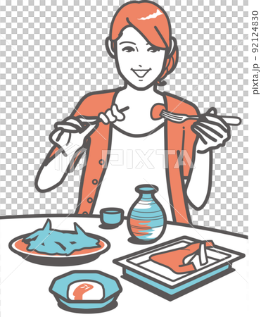 一個女人喝酒 92124830