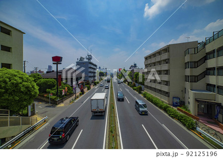 環七通りの交通　杉並区の都市景観【交通イメージ】 92125196