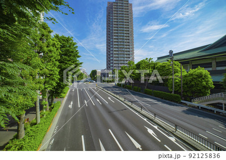 無人の環七通り【交通イメージ】 92125836