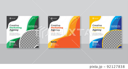 Digital business marketing social media post template 92127838