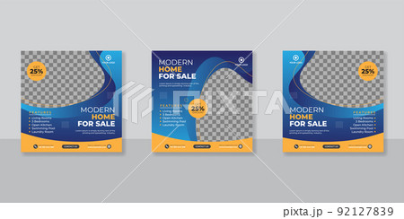 Real estate social media banner template Real estate social media banner template 92127839