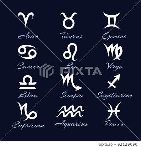 Astrological glyphs collection 92129090