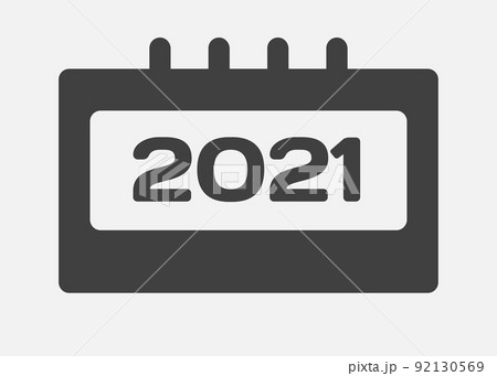 Vector icon calendar year 2021, icon of the year Vector icon calendar year 2021, icon of the year 92130569