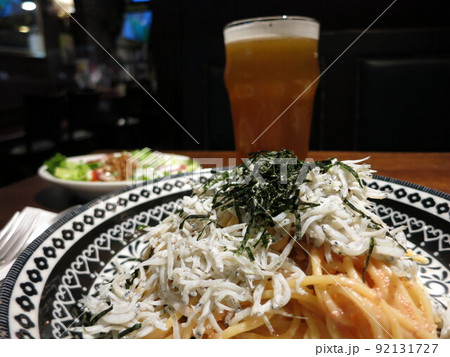 釜揚げしらすののった鱈子スパゲティー⑤ 釜揚げしらすののった鱈子スパゲティー⑤ 92131727