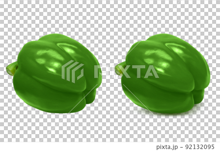 Paprika Illustration Real Green Paprika Illustration Real Green 92132095