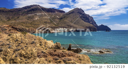 Cala Raja, Punta Negra, El Dedo Reef, Cabo de Gata-Nijar Natural Park, Spain 92132519