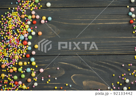 Colorful foam ball texture. Colorful foam ball texture. 92133442