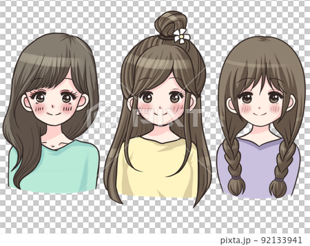 女の子女性イラスト 92133941