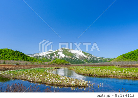下の大堀川と至仏山2 92134112