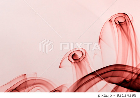 Red moke spiral forms, dynamic abstract design image Red moke spiral forms, dynamic abstract design image 92134399