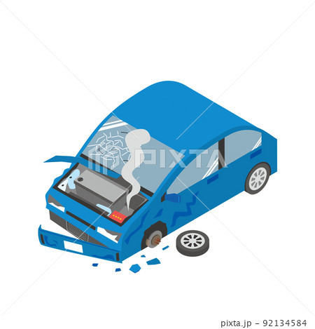 事故車のイメージイラスト 92134584
