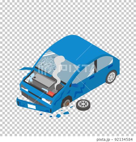 Image illustration of accident car 92134584