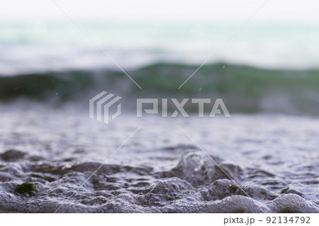 砂浜と波 砂浜と波 92134792