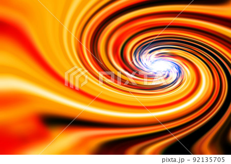 宇宙空間のワープをイメージした背景素材（ワームホール のイメージ） 92135705