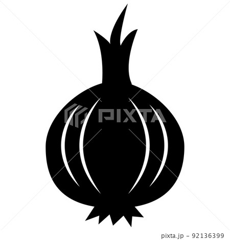 onion icon on white background. healthy vegetarian food sign. Ingredient for vegetable salad. black icon for onion symbol. flat style. onion icon on white background. healthy vegetarian food sign. Ingredient for vegetable salad. black icon for onion symbol. flat style. 92136399