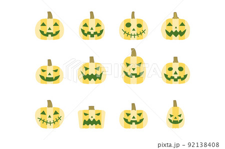 ジャックオーランタンセット　イエローストライプ柄 92138408